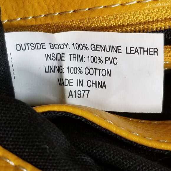 Tignanello Yellow Leather Purse Bag 12093 - Picture 9 of 9